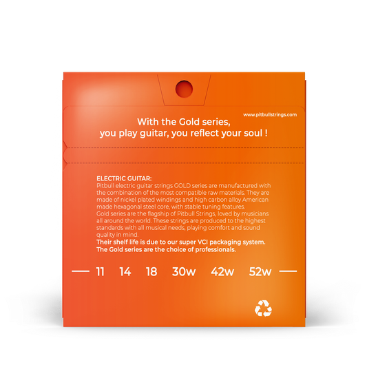 Pitbull Strings "Gold Series" Electric Guitar 6-String 11/52