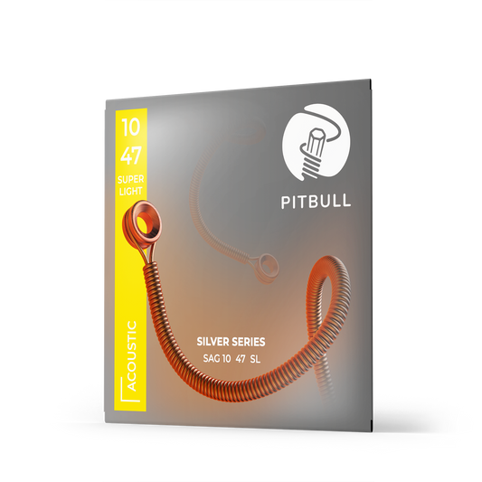 Pitbull Strings「シルバーシリーズ」アコースティックギター 6弦 10/47
