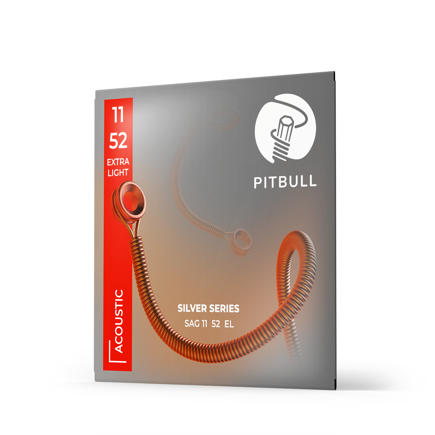 Pitbull Strings "Silver Series" Acoustic Guitar 6 Strings 11/52