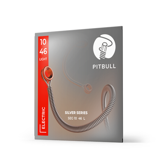 Pitbull Strings "Silver Series" Electric Guitar 6-String 10/46